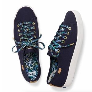Keds x Rifle Paper Co Kickstart Meadow Blue